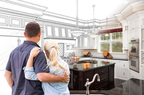 Custom kitchen cabinets installed in a Jessup home